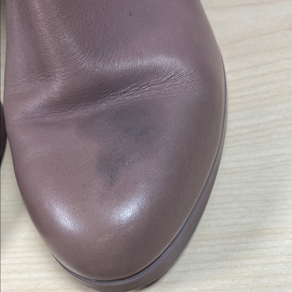 Camper Light Mauve Leather Ankle Boots with Heel - Picture 3 of 11